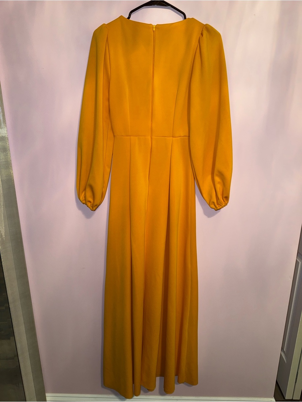 ASOS Women's Mustard Long Sleeve Maxi Dress - Picture 2 of 4